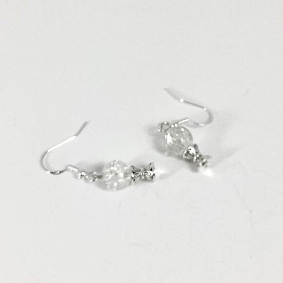 Mini Crystal Ball Earrings NWT - Picture 2 of 2